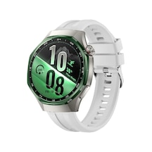 Sneezy Huawei Watch Gt7 Pro 46mm İle Uyumlu Spor Silikon Metal Tokalı Soft Saat Kordonu