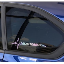 Modifiye Mustangs Yan Cam Sticker Oto Kapı 20 Cm X 7 Cm Renkli