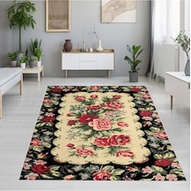 Rovigo Home Dijital Baskı Kaymaz Taban Salon Halısı Rvg1277 Çok Renkli