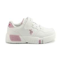 U.s. Polo Assn. Uttes Jr 5pr Beyaz Kız Çocuk Sneaker Beyaz-Pudra