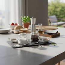 2'li Şeffaf Cam Tuzluk Ve Biberlik Seti - Bubble Küre Desenli Alttan Dolumlu Minimalist Baharatlık 5 Cm Diğer