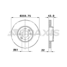Dacia Lodgy Fren Diski On 2012-2022 Braxıs Ae0010 2adettir