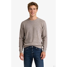 Nautica Erkek Bej Regular Fit Triko-24204