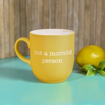 Raklee Not A Morning Person Kupa - Sarı - 400 Ml Renkli