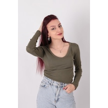 Busem S0015897 Kadın Bluz Haki