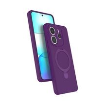 Newface Xiaomi Redmi Note 14 4g Regal Magsafe Standlı Kapak - Derin Mor