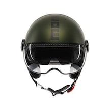Momodesign Fgrt Evo Mono Matt Green Black Açık Kask Renkli