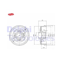 Arka Fren Kampanası R9-r11 Delphı 6002254257/ 7702254257/ 7700419824