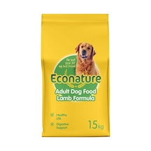 Econature Yetişkin Kuru Köpek Maması Adult Dog Sarı Ambalaj Kuzu Etli 15 Kg