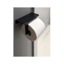 Buççin Online Mağaza Metal Tuvalet Kağıtlığı Tuvalet Kağıdı Askısı Telefon Standlı Metal Siyah Çok Renkli