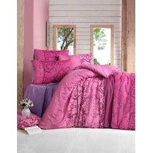 Komfort Home Çift Kişilik Polycotton Nevresim Takımı (Öykü Bordo) Çok Renkli