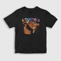 Presmono Unisex Çocuk Hug Astroworld Travis Scott T-shirt Siyah Presmono Unisex Çocuk Hug Astroworld Travis Scott T-shirt Siyah