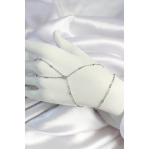 Pirinç Gümüş Renk Parçalı Zincirli Şahmeran - Tj-sn648 Çok Renkli