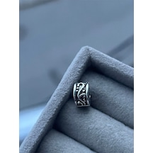 Dalga Desenli Klips Charm Asafaccessory Gümüş