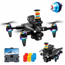 Katlanabilir Kameralı Drone, Wifi Fpv Canlı Görüntü, Fırçasız Motor, Akıllı Sensör, Kumandalı Rc Drone, Frisbee Atış Özellikli
