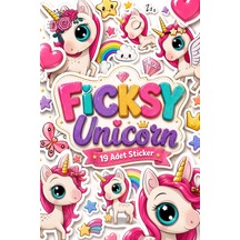 Unicorn Tek Boynuzlu At Sticker Seti - 19 Adet Etiket Çıkartma Diğer