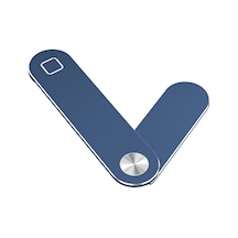 Cbtx Dizüstü Bilgisayar Yan Montajlı Manyetik Telefon Tutucu Çift Ekranlı Dizüstü Bilgisayar Telefon Tutucu - Mavi