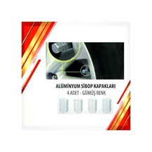Alüminyum Sibop Kapağı 4'lü Set Gri Açık Bej