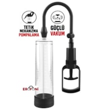 Erofoni Yeni Nesil Dayanıklı Güçlü Tetik Mekanizma 24 Cm Kaliteli Şeffaf Vakumlu Penis Pompası