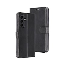 Samsung Uyumlu Galaxy A36 Uyumlu Kılıf Trend S Plus Kapaklı Kılıf - Siyah