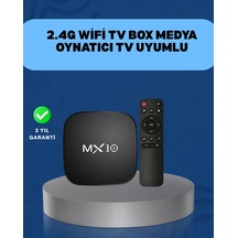 Mey İthalat 4k Medya Kutusu Hdmı-usb Bağlantılı Android Tv Çözümü Renkli