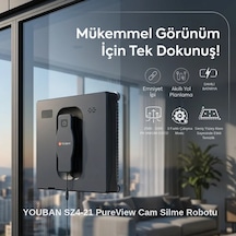 Sz4-21 Pureview Cam Silme Robotu Kumandalı Çift Yönlü Su Püskürtme Açık Gri