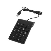 Px-1864 Usb 2.0 Siyah Kablolu Numerik Klavye Keypad, Usb Sayısal Tuş Takımı, Pc Laptop Notebook İçin Kablolu Numpad, Ev Ofis Muhasebe Excel Veri Girişi Kullanımına Uygun