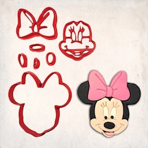 Minnie Mouse Detay Kurabiye Kalıp Seti 7 Li