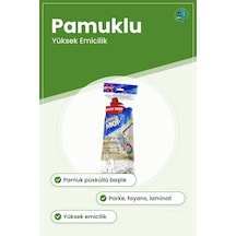 Mop Püsküllü Pamuklu Yüksek Emicilik Zemin Temizlik Paspası Ev İş