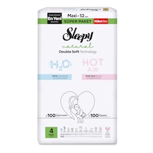 Natural Double Soft Külot Bez 4 Numara Maxi 52'li Bebek Bezi