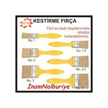 Inamhırdavat Kestirme Firça Set - 6 Adet Kestime Firça 1-1.5-2-2.5-3-4No Firça