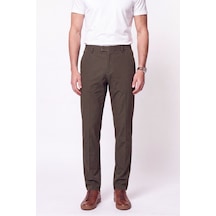 Comfort Fit Esnek Pamuklu Yan Cep Haki Jogger Pantıolon P 1220