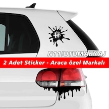 Alfa Romeo 159 Sticker 2Adet Kapı Far Tampon Bagaj Stickerı