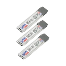 Kalem Ucu 2b 0,9 Mm 3 Adet Mekanik Uçlu Otomatik Kurşun Kalem Ucu 2b 60mm X 0,9mm Siyah Mikro U Tek Renk