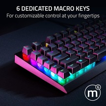 Blackwidow V4x - Mekanik Oyun Klavyesi - Snap Tap - Chroma Rgb Tıklamalı Mekanik Anahtarlar, 6 Özel Makro Tuşu, Wristrest Tr Düzeni Siyah