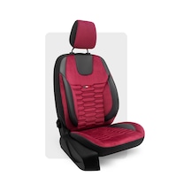Otexo Bellucci Soft Taytüyü Airbag Uyumlu Ortopedik Destekli Universal Oto Koltuk Kılıfı Siyah-bordo