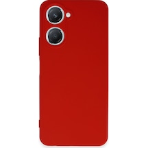 Vivo Y18 Uyumlu Kılıf First Silikon - Kırmızı