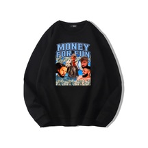 Brz Collection Unisex Oversize Money For Fun Sweatshirt Siyah