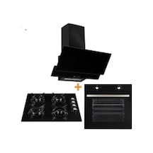 Alpina Statik Cam Ankastre 3'lü Set Siyah