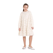 Xo Kids Kız Çocuk Elbise 5-9 Yaş 36029 Ekru