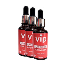 Vip Women Lovedrops Aphrodisiac 3 Adet 30 Ml Kadınlar Için Cinselistek Uyandırıcıafrodizyakdamla