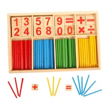 Sayma Çubukları Ahşap Montessori Matematik Eğitim Oyuncak