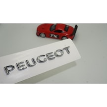 Peugeot Bagaj Krom Abs 3m 3d Yazı Logo Amblem 13.5 Cm