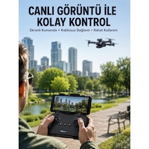 Katlanabilir Çift Kameralı Drone İle Havadan Fotoğraf Ve Video Çe