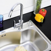 Lavabo Sabunluğu Fırçalanmış Nikel Sabunluk Mutfak Lavabo İçin 47 İnç Tüp Doğrudan Sabun Şişesine Bağlanır, Artık Dolum Yok Mutfak Lavabo Tezgah Dispenseri Tezgahtan Dahili Dolum 000 Açık Krem