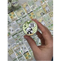 Panda Temalı Tek Tek Çıkartmalı 131 Adet Haftalık-aylık Planlayıcı Motivasyonlu Sticker Washi Bant 2m/washi Tape/masking Tape/desenli Bant/bullet Journal/defter Süsleme