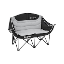 Kingcamp Loveseat Double Çift Kişilik Katlanır Kamp Sandalyesi B.grey Gri - Siyah