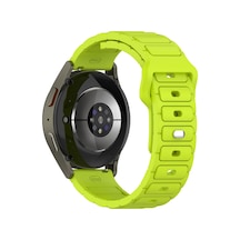 Gear S3 Omsy Krd-132 22mm Silikon Kordon Strap Kayış - Yeşil
