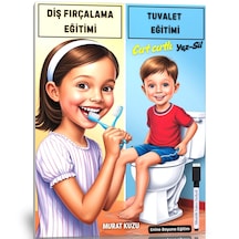 Çocuklara Tuvalet Eğitimi Ve Diş Fırçalama Eğitimi Yaz-sil Kitabı