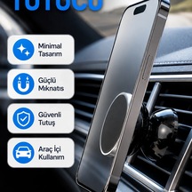Güçlü Mıknatıslı Araç İçi Telefon Tutucu Ayarlanabilir Hareketli Başlık